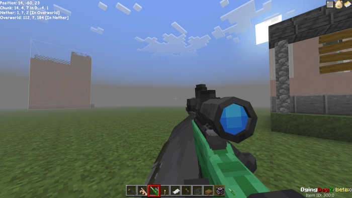 Player holding a scoped rifle in-game.