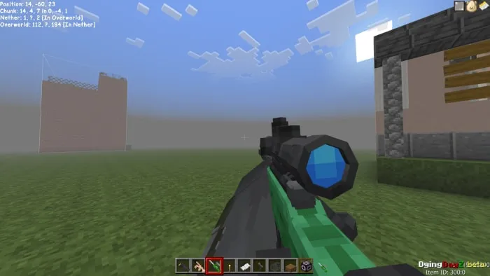 Player holding a scoped rifle in-game.