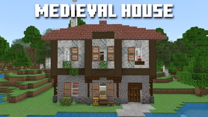 Medieval-style wooden house map.