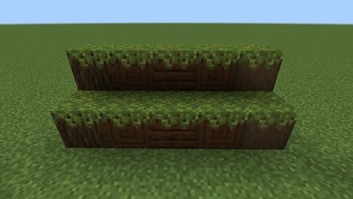 Mossed Dark Oak Log