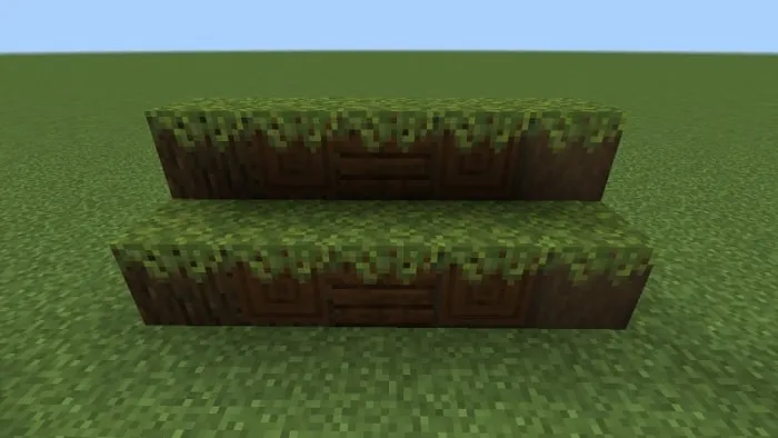 Mossed Dark Oak Log