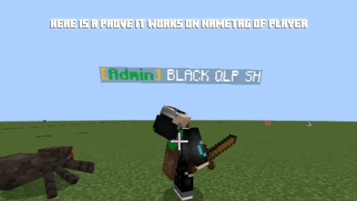 Player with Admin rank tag.