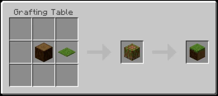 Grassed Spruce Log Recipe 2