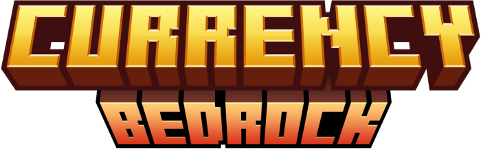 Currency Bedrock logo in block letters.