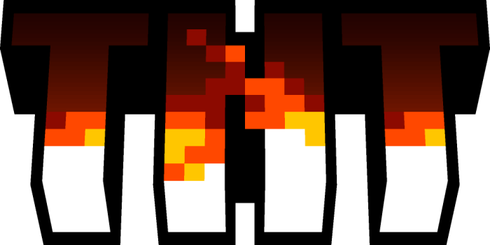TNT graphic with fiery effects.