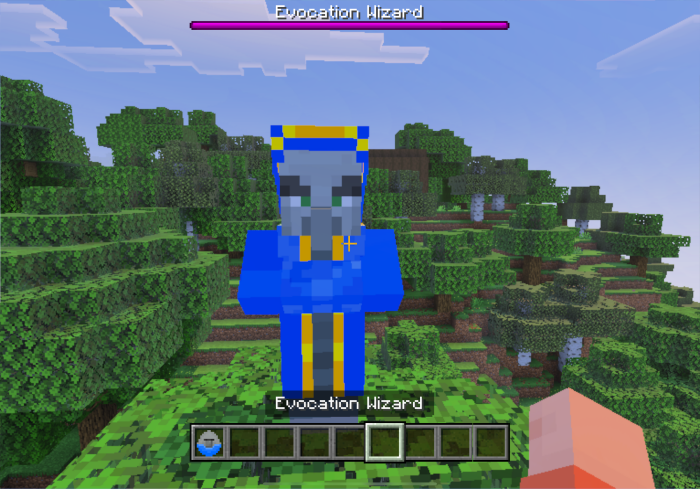 Evocation Wizard in a forest setting.