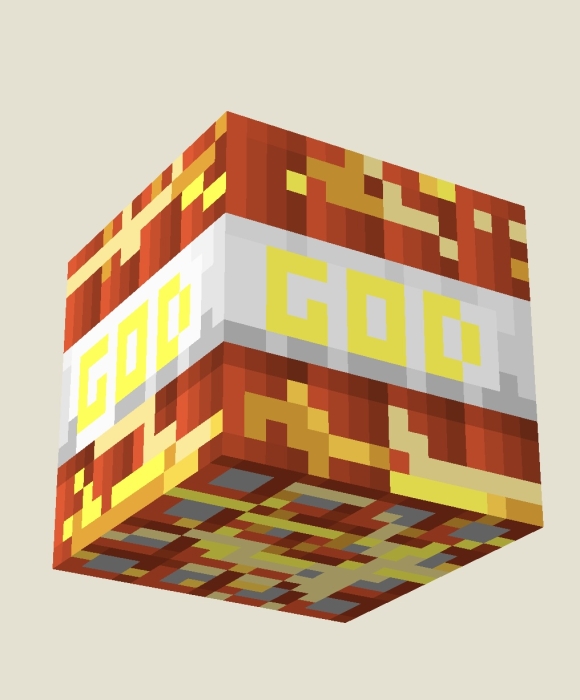 Pixelated God TNT block mod