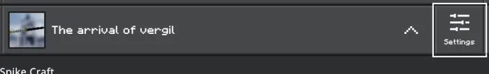 Arrival of Vergil mod settings screen.
