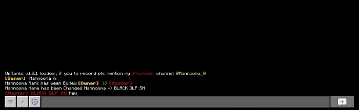Game chat showing rank changes.