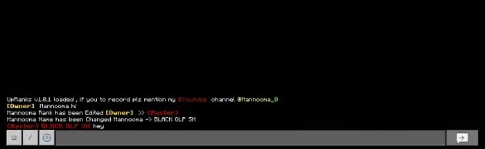 Game chat showing rank changes.