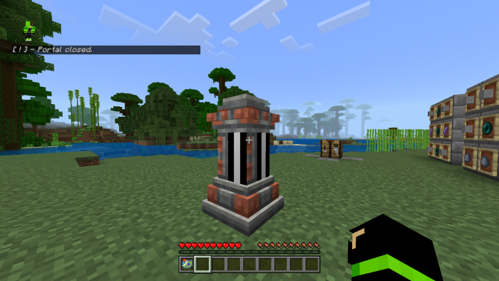 Game screen with a closed portal.