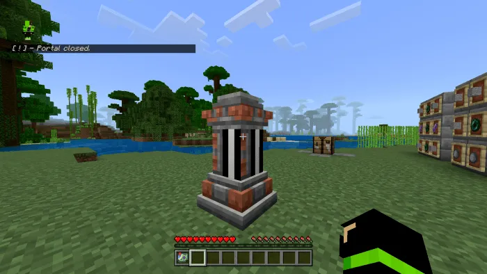 Game screen with a closed portal.