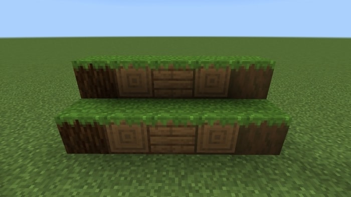 Grassed Spruce Log