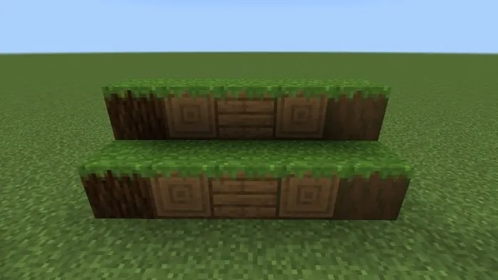 Grassed Spruce Log