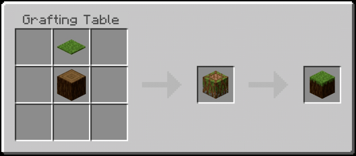 Grassed Spruce Log Recipe 1