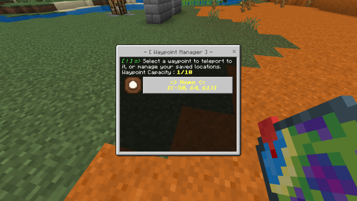 Waypoint Manager interface displayed.
