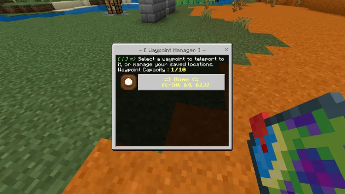 Waypoint Manager interface displayed.