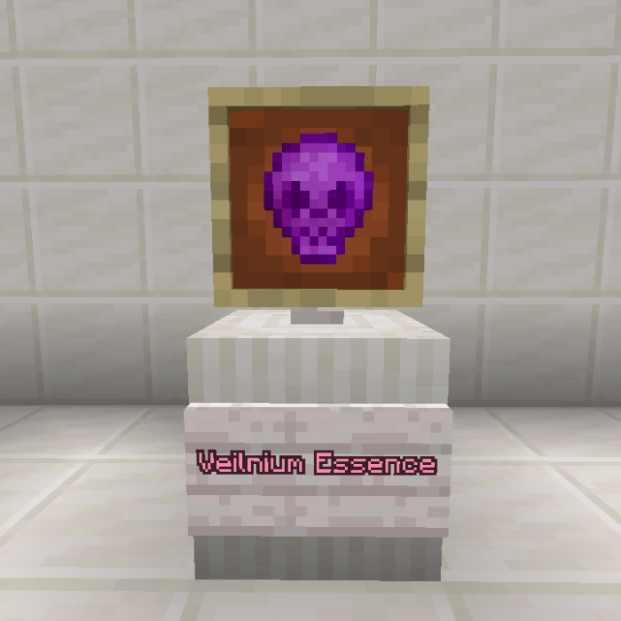Purple skull icon labeled Veilnium Essence.