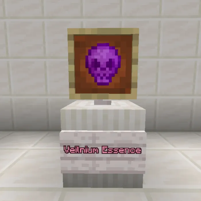 Purple skull icon labeled Veilnium Essence.