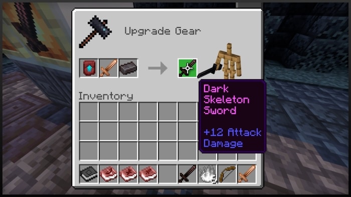 Crafting Dark Skeleton Sword.