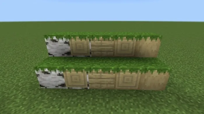 Grassed Birch Log