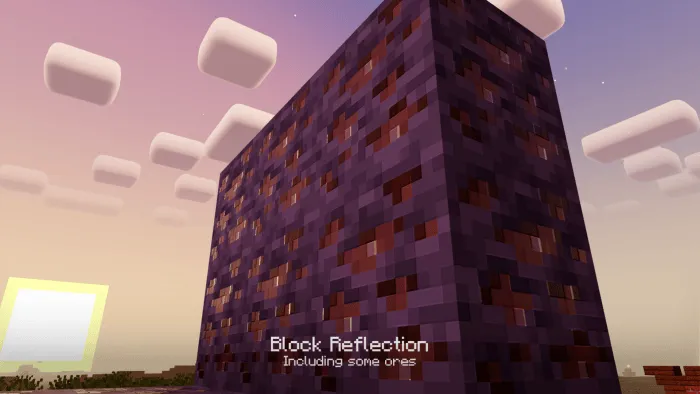 Block reflection in fantasy shader.