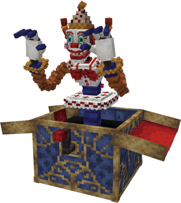 Jack-in-the-box character in Minecraft.