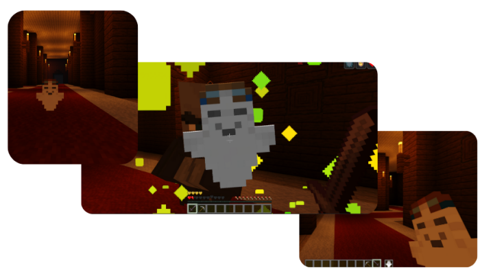 Happy Ghast Totem in action.