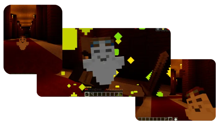 Happy Ghast Totem in action.