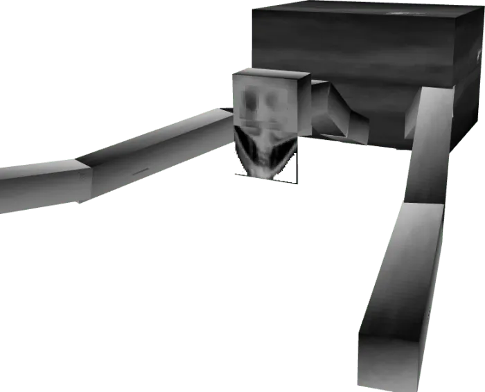 Gray, blocky creature with long limbs.