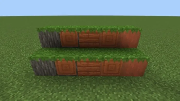 Grassed Acacia Log