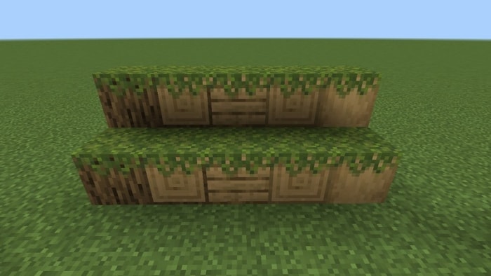 Mossed Oak Log