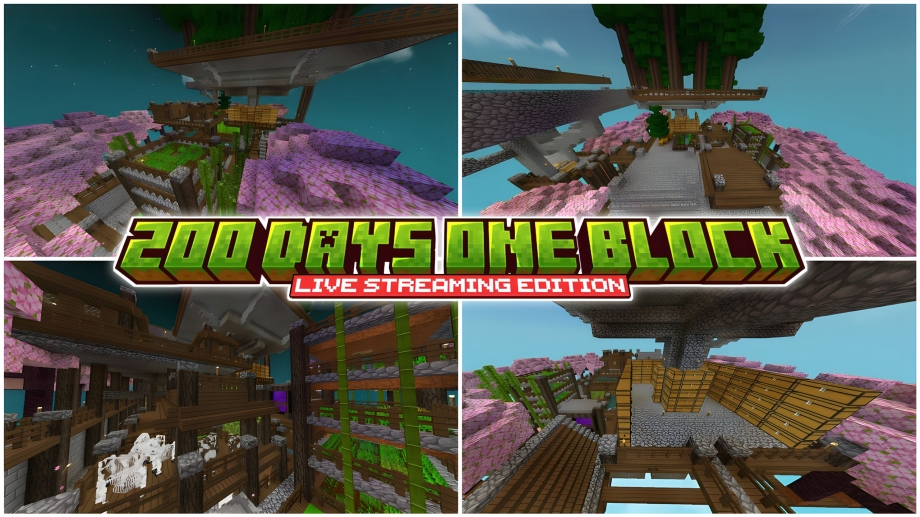 Thumbnail: 200 DAYS IN MINECRAFT ONE BLOCK