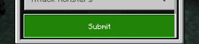 Green Submit button in a game.