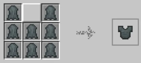 Crafting recipe for prehistoric chestplate