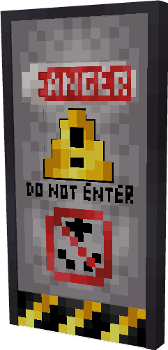 Warning sign with Do Not Enter.