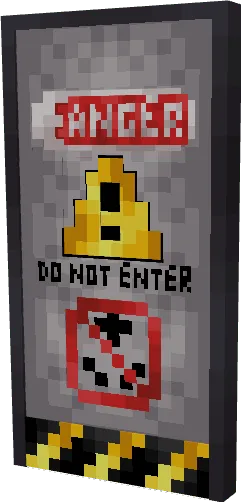 Warning sign with Do Not Enter.