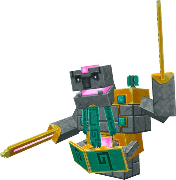 Stone golem with glowing elements.