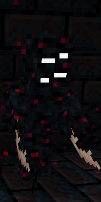 Mutated mob with glowing eyes.