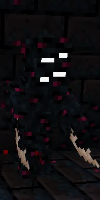 Mutated mob with glowing eyes.