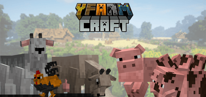 Farm animals with Farm Craft text.