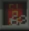 Pixelated character art in a frame.