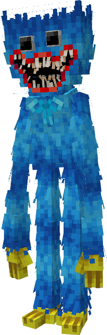 Blue creature with sharp teeth.