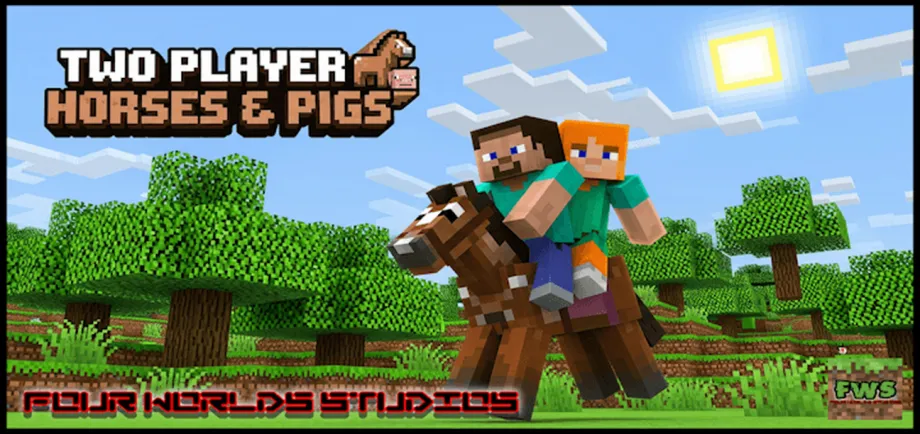 Thumbnail: Two Player Horses & Pigs [Why ride by yourself when you can ride with a friend!]