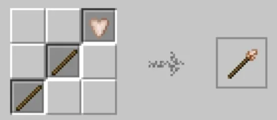 Crafting recipe for a prehistoric-themed spear