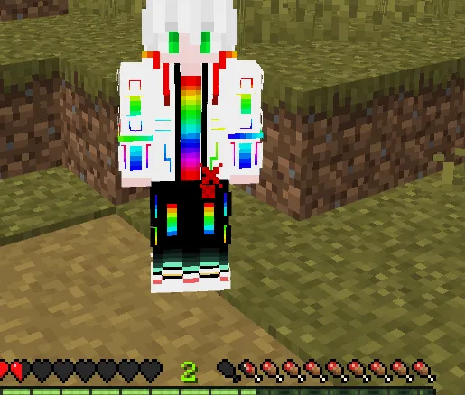 Player health bar showing low hearts