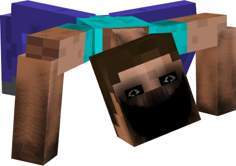 Distorted humanoid entity crawling unnaturally