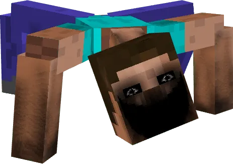 Distorted humanoid entity crawling unnaturally
