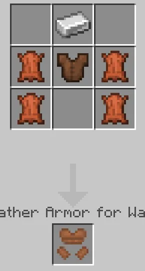 Crafting leather armor for waifus.
