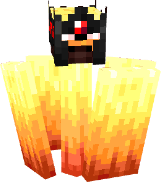 Flaming pillar with a red-eyed face.
